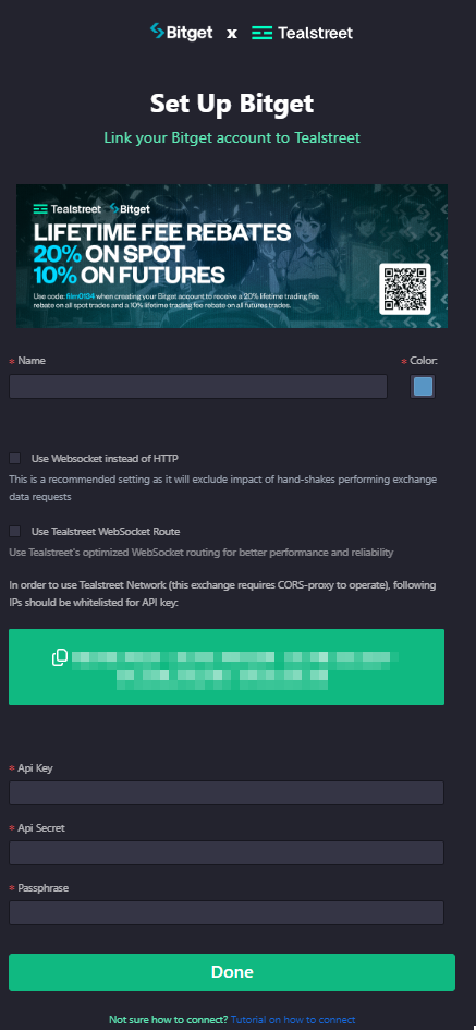 API Tealstreet