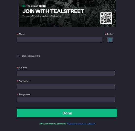 API Tealstreet