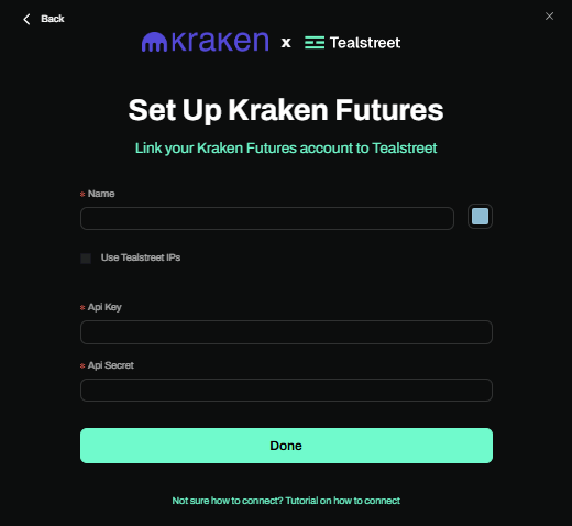 Tealstreet API Form