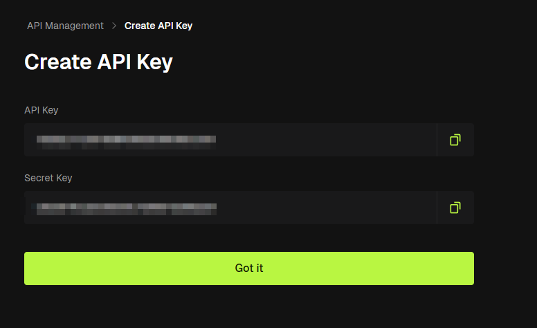 API Created