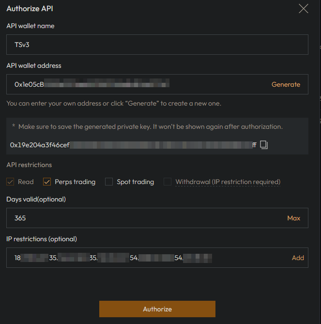 Authorize Wallet 2