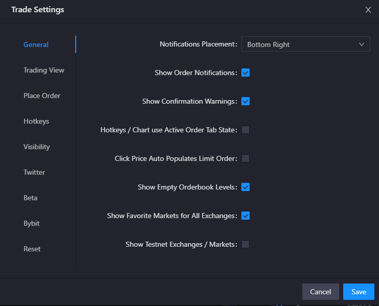 Settings General