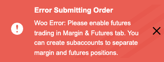 Enable Futures Error