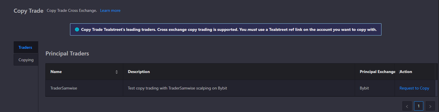 Copy Trading - Traders