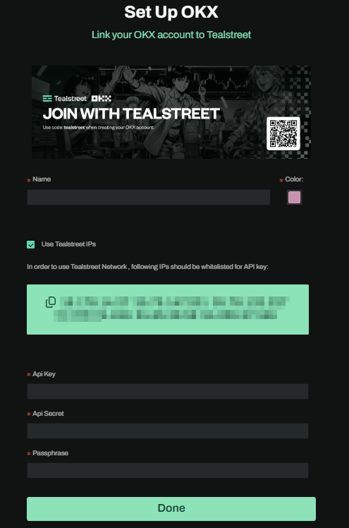 API Tealstreet