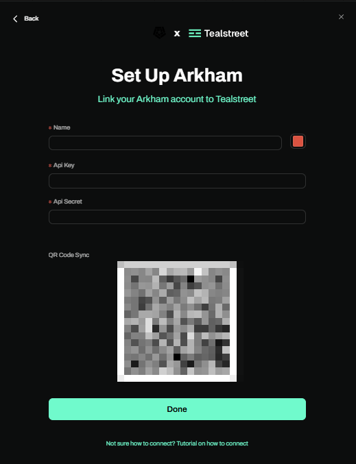 Arkham API Form